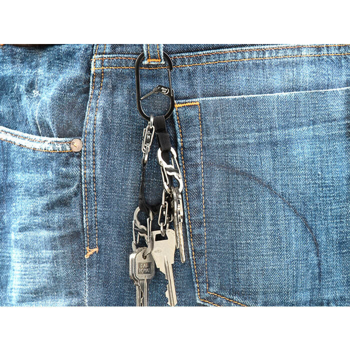 Nite Ize Nite Ize - Gearline - Mini porte-clés - Noir