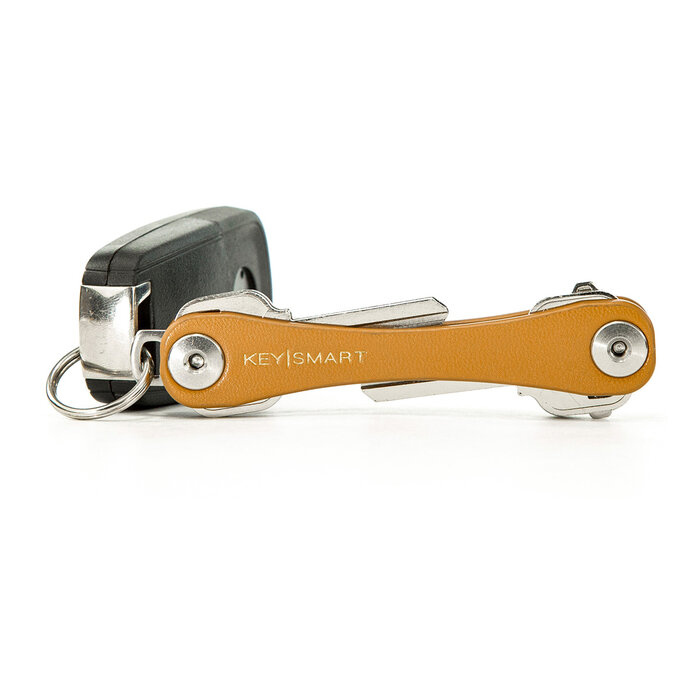 Keysmart KeySmart - Compact Keyholder - Leather Brown