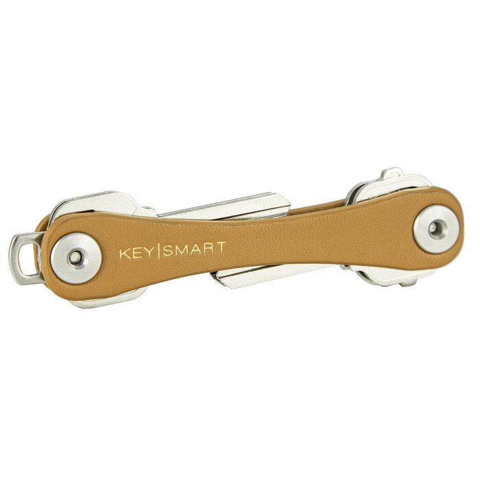 Keysmart KeySmart - Compact Keyholder - Leather Brown