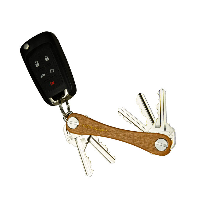 Keysmart KeySmart - Compact Keyholder - Leather Brown