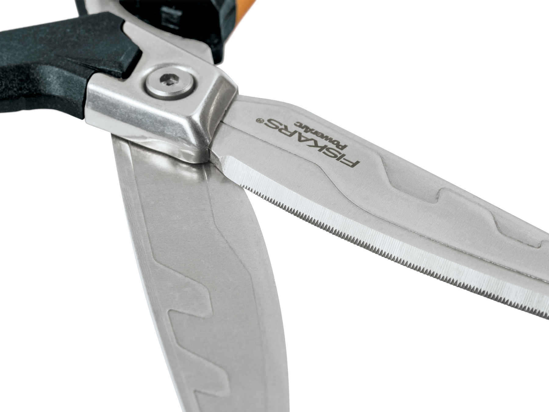 Fiskars Multifunctionele schaar met verwijderbare messen, incl. beschermhoes met schaarslijper, lengte: 23 cm, titaniumcoating, roestvrij staal/kunststof, zwart/oranje, Cuts More, 1000809 Fiskars Multifunctionele schaar met verwijderbare messen, incl. beschermhoes met schaarslijper, lengte: 23 cm, titaniumcoating, roestvrij staal/kunststof, zwart/oranje, Cuts More, 1000809