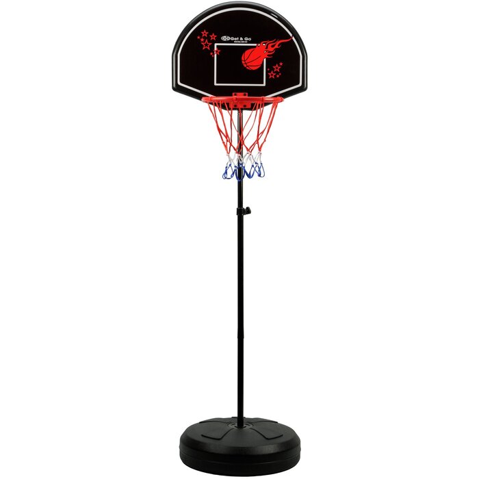 Get & Go® Get & Go® - Basketballständer Verstellbar - Komplett - Schwarz/Rot
