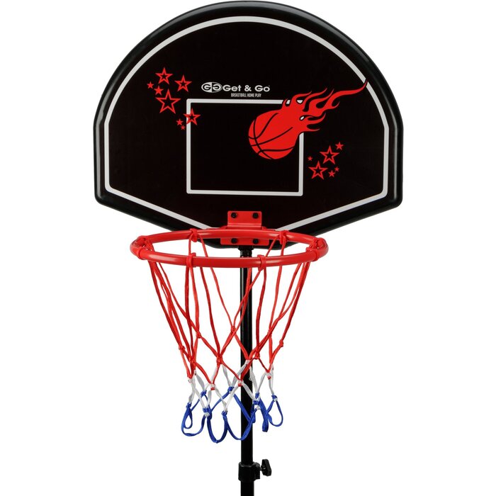 Get & Go® Get & Go® - Basketball Stand Adjustable - Complete - Black/Red