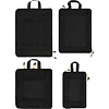 Abbey Camp® Abbey Camp® - Compresbare Koffer Organizers 4-Set • FRANKFURT-004 • Zwart