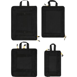 Abbey Camp® Compresbare Valise Organizers 4-Set • FRANKFURT-004 • Noir