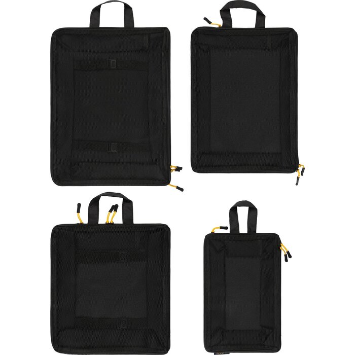 Abbey Camp® Abbey Camp® - Compresbare Koffer Organizers 4-Set • FRANKFURT-004 • Schwarz
