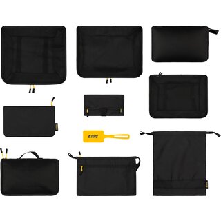 Abbey Camp® Suitcase Organizers 10-Set • HOUSTON-010 • Black