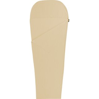 Abbey Camp® Sac à draps Mummy Coton • MEMPHIS-320 • Sable