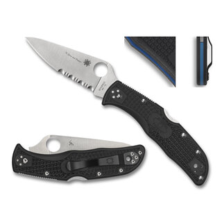 Spyderco Spyderco - Endela Thin Blue Line - Black - VG-10 CE