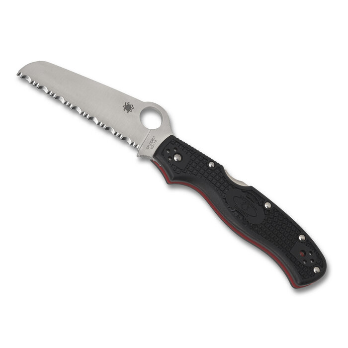 Spyderco Spyderco - Rescue 3 Thin Red Line - Black - VG-10 SE