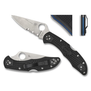 Spyderco Spyderco - Delica 4 - Thin Blue Line - Black - VG-10 CE