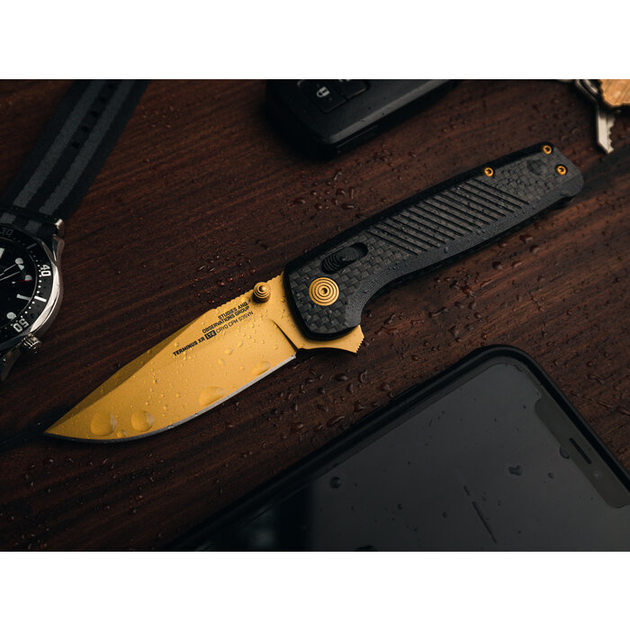 SOG Knives SOG - Terminus XR LTE - Carbon + Gold PE