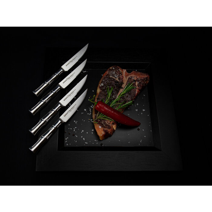 Samura Samura - Bamboo Steak Messenset - 4-Delig
