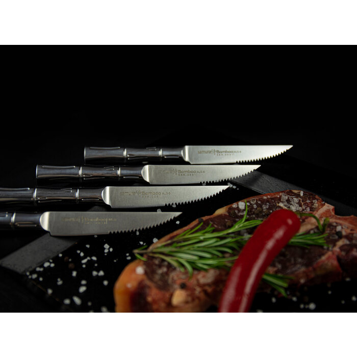 Samura Samura - Bamboo Steak Messenset - 4-Delig