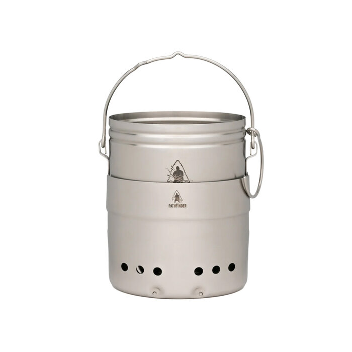 Pathfinder Pathfinder - Set de cuisson suédois en acier inoxydable 3 pièces