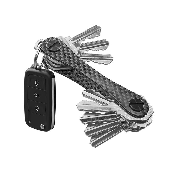 Keysmart KeySmart - Compact Keyholder - Carbon Fiber 3K