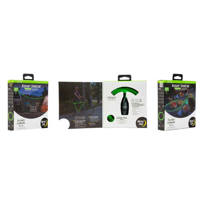 Nite Ize Nite Ize - Radiant ShineLine - Wiederaufladbares Lichtkabel - Grün