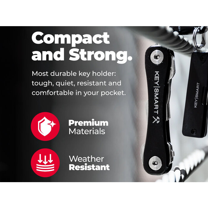 Keysmart KeySmart - Keyholder Rugged - Black - Clam