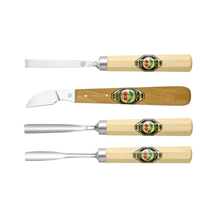 Kirschen Kirschen - Wood carving set - 4-piece