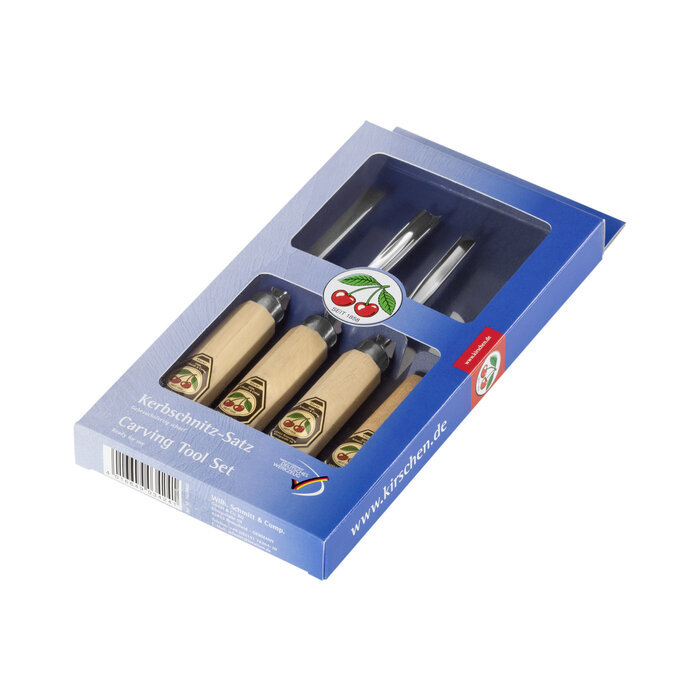 Kirschen Kirschen - Wood carving set - 4-piece
