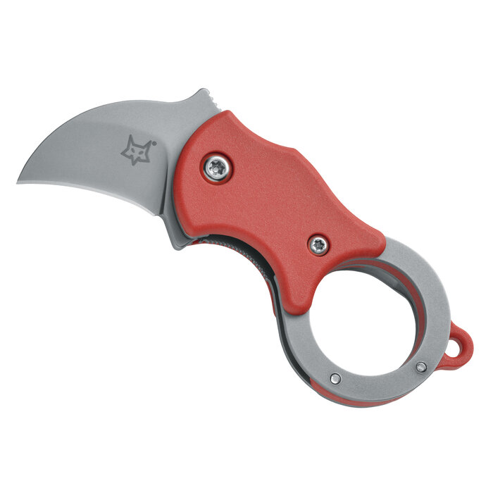 Fox Cutlery Fox - Mini-Ka Folding - Red with Sandblasted Blade