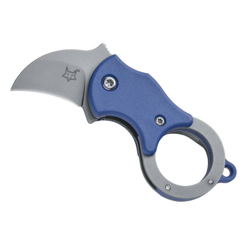 Fox Cutlery Fox - Mini-Ka Folding - Blue with Sandblasted Blade