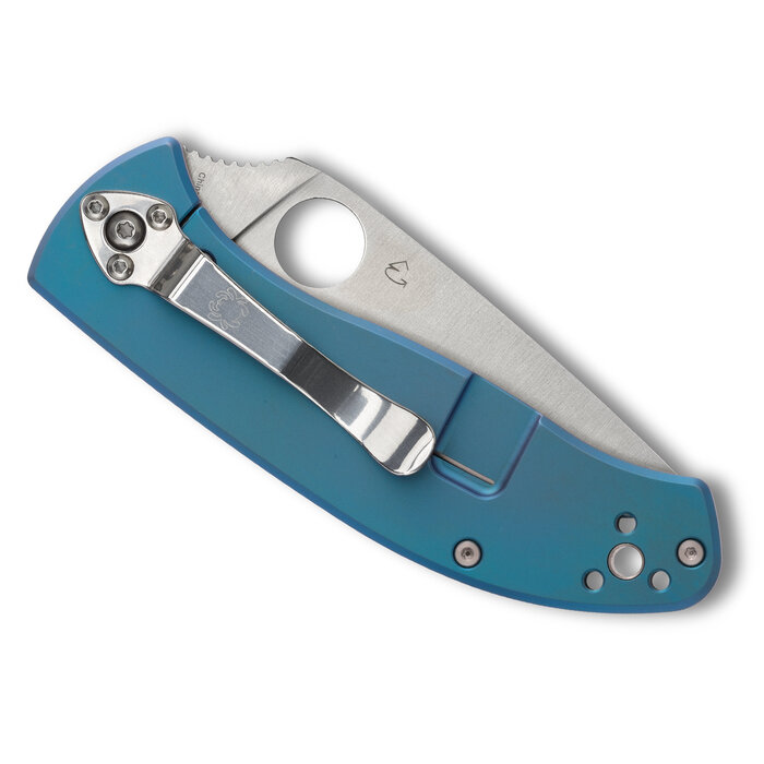 Spyderco Spyderco - Tenacious Titanium Blue - 8Cr13MoV PE