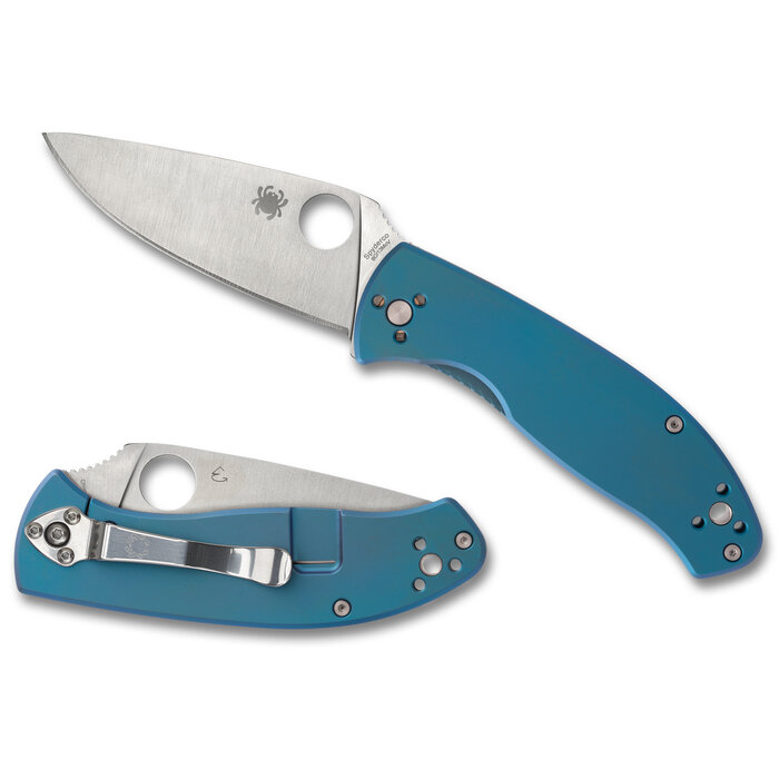 Spyderco Spyderco - Tenacious Titanium Blue - 8Cr13MoV PE