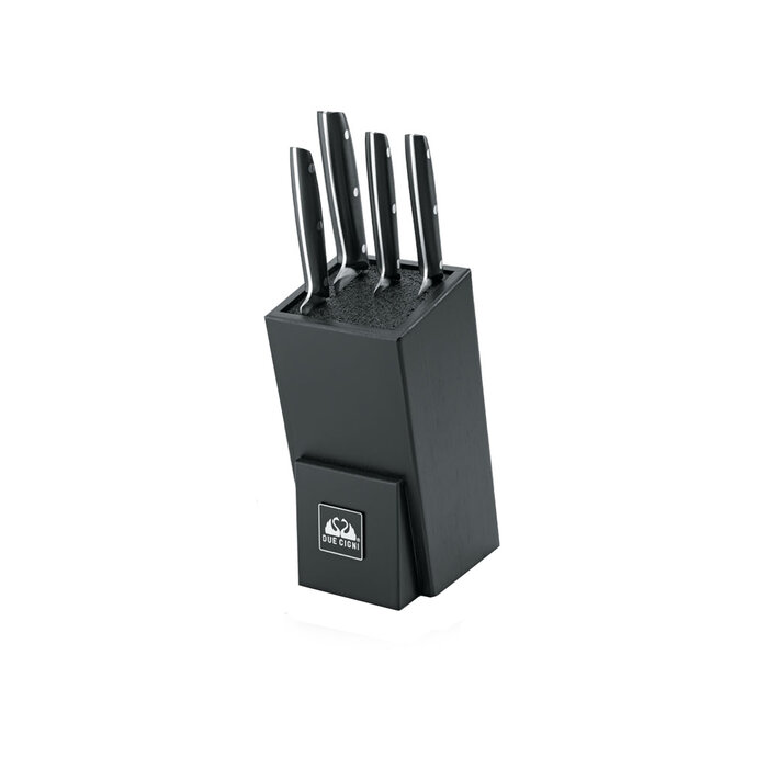 Due Cigni Coltellerie Due Cigni - Knife Block Bamboo - Black