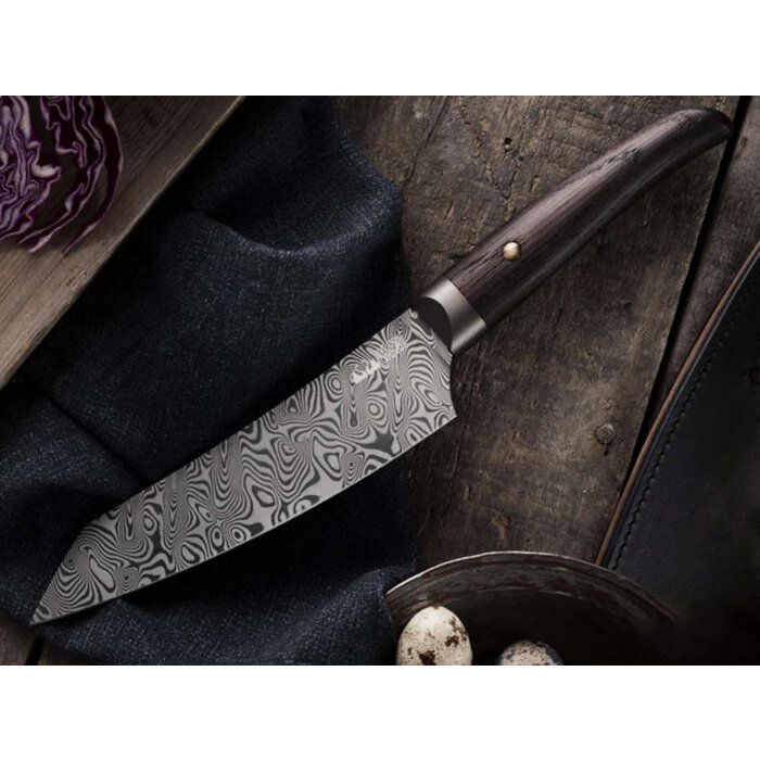 Due Cigni Coltellerie Due Cigni - Coquus - Kengata Damascus