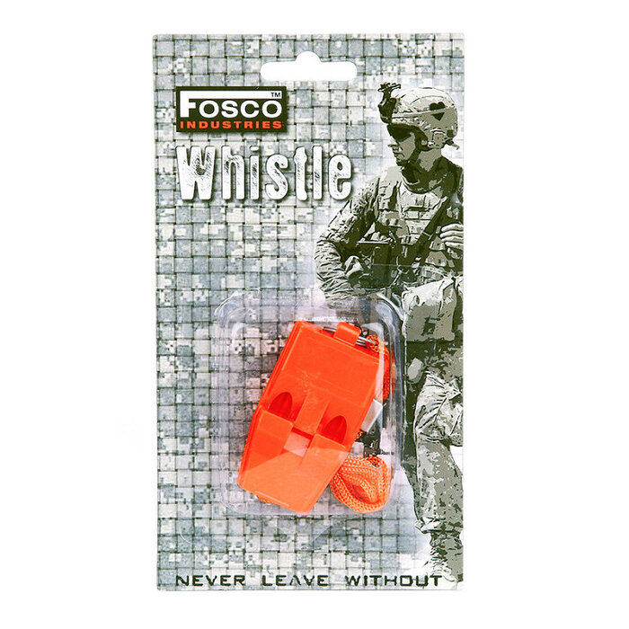 Fosco Industries Fosco Industries - Plastic pealess whistle - Orange