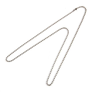 Dog tag ketting lang - Zilver/Chrome