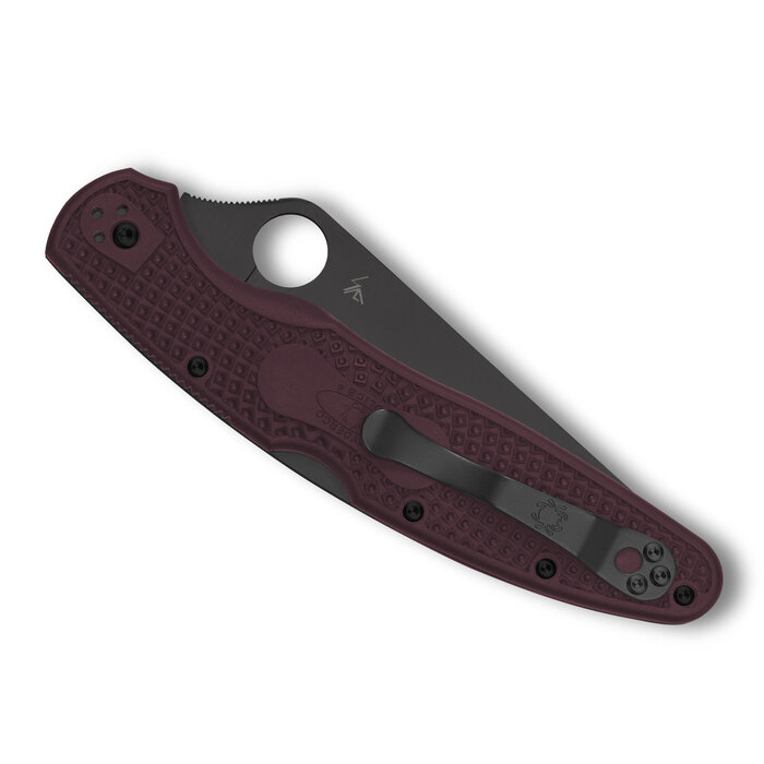 Spyderco Spyderco - Police 4 Lightweight - Burgundy - Micro-Melt PD#1