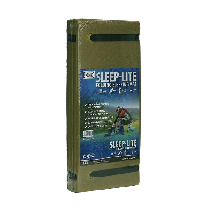 BCB BCB - Sleep-Lite opvouwbare slaapmat CT650B - Groen