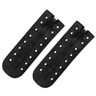 101 INC Spitzenreißverschluss mit 8 Löchern - Schwarz