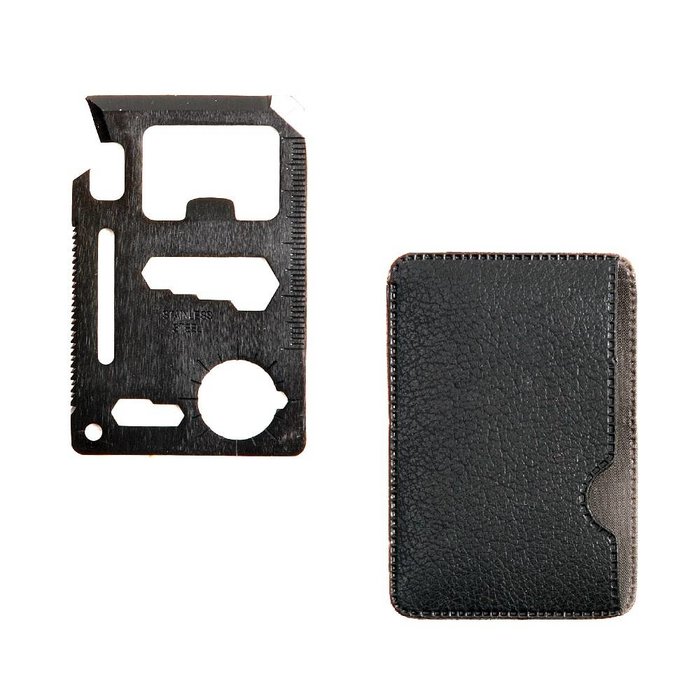 Fosco Industries Fosco - Überlebenswerkzeug - 11 in 1 - Kreditkartengröße