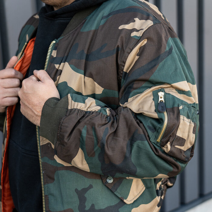 Fostex Garments Fostex Garments - MA -1 Bomber Jack - Woodland Camo