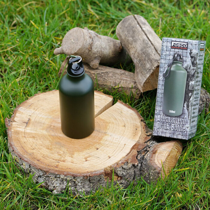 Fosco Industries  Fosco Industries - Aluminium fles 1/2 Ltr. - Groen