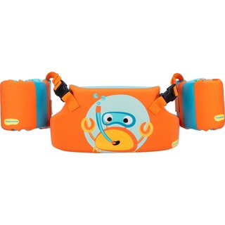 Waimea® Waimea – 3-in-1-Spritzschutz – 2–6 Jahre – 15–30 kg – Kimo – Orange/Blau