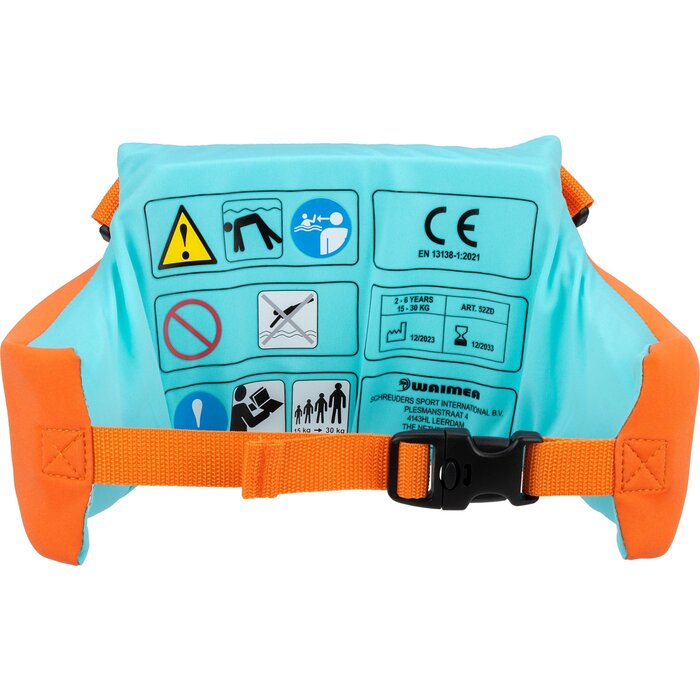 Waimea® Waimea - 3-in-1 Splash Guard - 2-6 Years - 15-30kg - Kimo - Orange/Blue