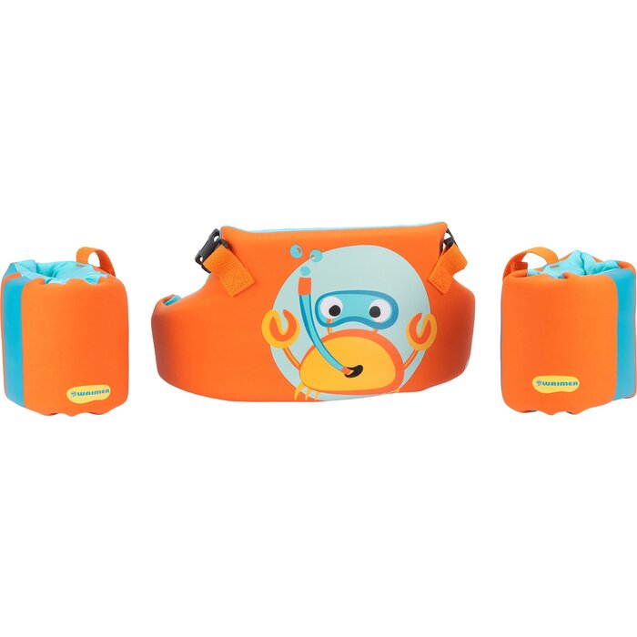 Waimea® Waimea - 3-in-1 Splash Guard - 2-6 Jaar - 15-30kg - Kimo - Oranje/Blauw