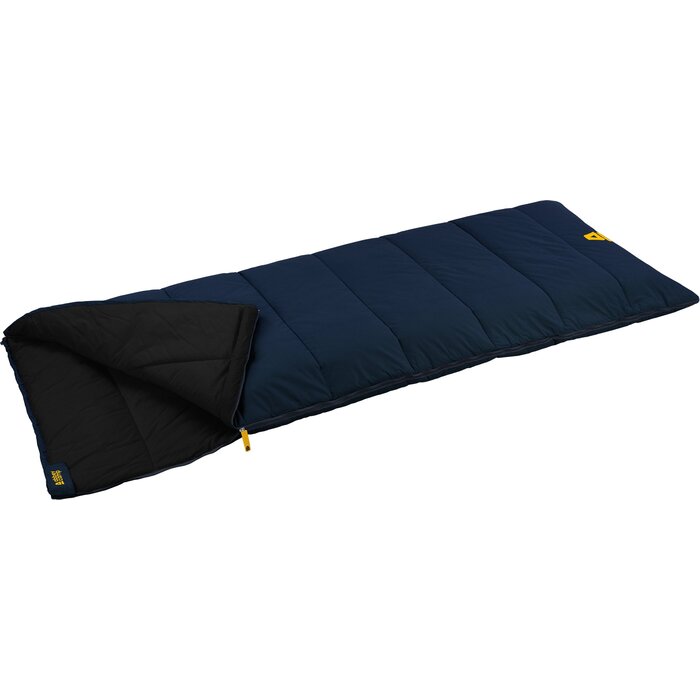Abbey Camp® Abbey Camp - Sleeping Bag Envelope Percal Cotton - Brussels-08 - Navy/Antracite