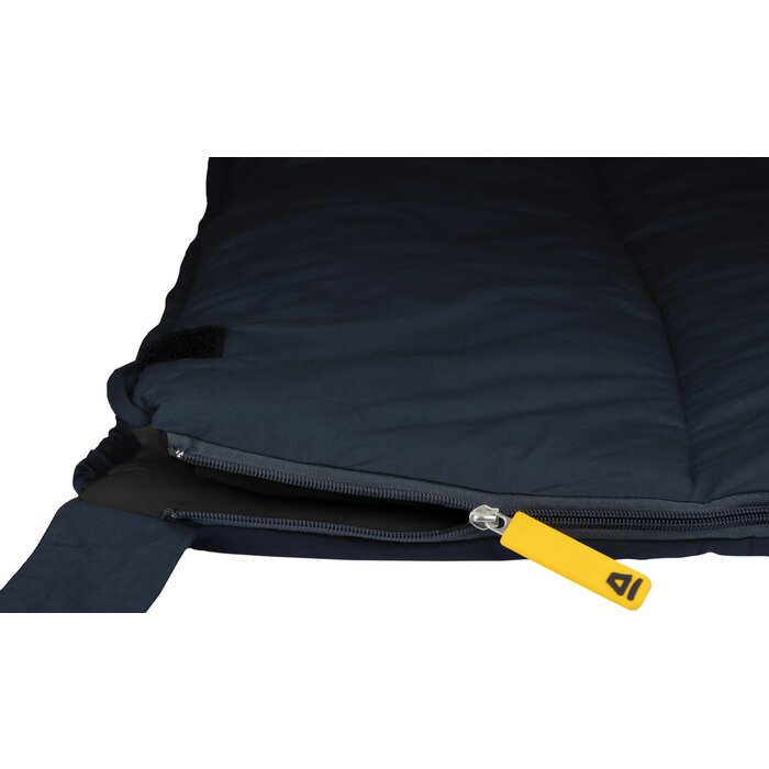 Abbey Camp® Abbey Camp - Schlafsack Envelope Percal Cotton - Brüssel-08 - Marine/Antracite