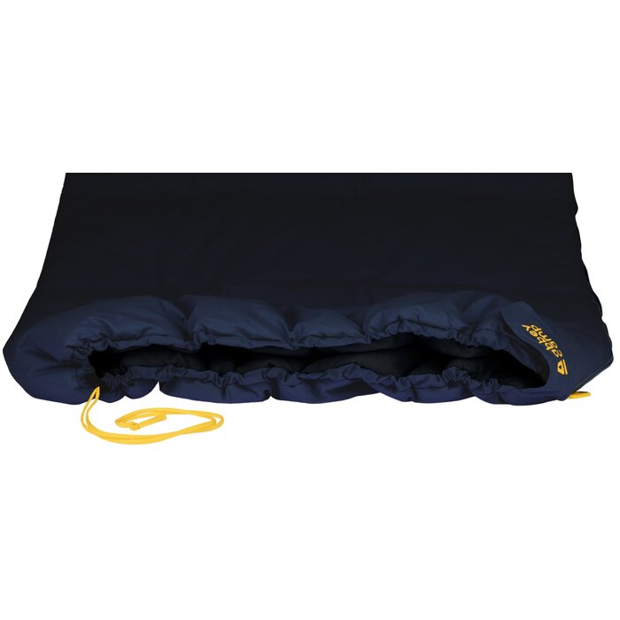 Abbey Camp® Abbey Camp - Sleeping Bag Envelope Percal Cotton - Brussels-08 - Navy/Antracite