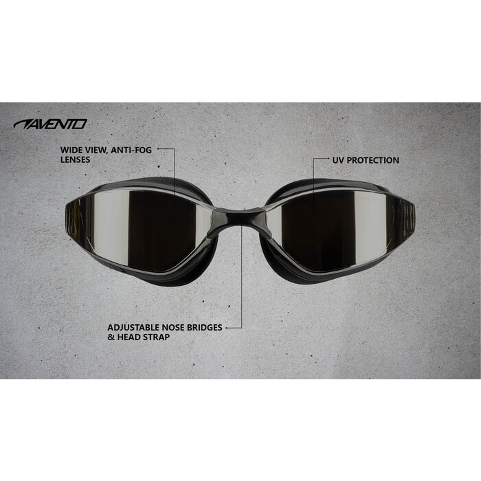 Avento® Avento - Lunettes de bain Pro - Curved Wide View