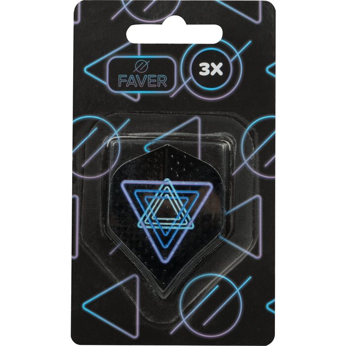 Faver® Faver - Dartflights - Zwart/Wit