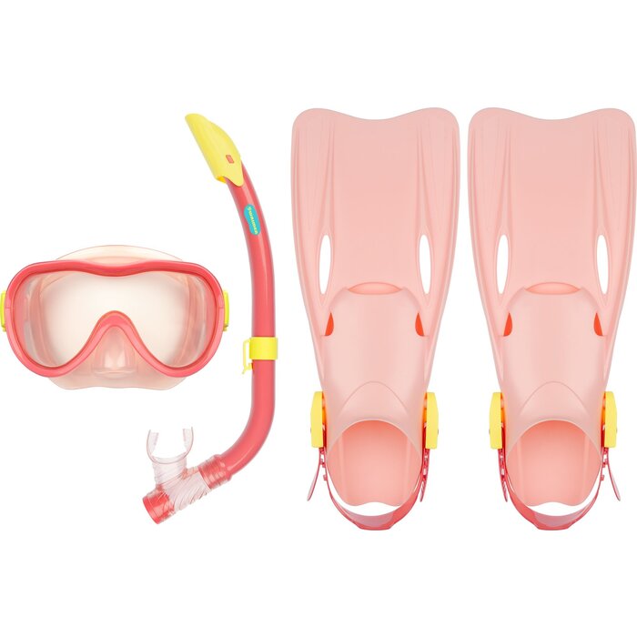 Waimea® Waimea - Diving Set Mask/Snorkel/Flippers Junior - Mililani - Pink/Fuchsia