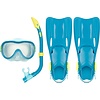Waimea® Waimea - Tauchset Maske/Schnorchel/Flipper Junior - Mililani - Blau/Gelb