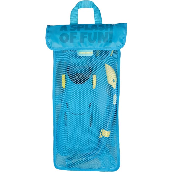 Waimea® Waimea - Ensemble de plongée Masque/Tuba/Palmes Junior - Mililani - Bleu/Jaune