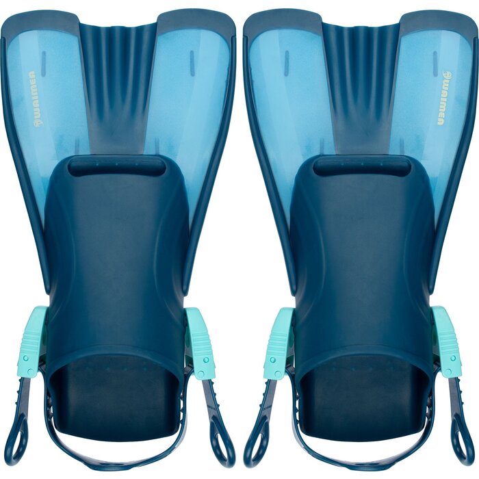 Waimea® Waimea - Short Swimming Flippers Adjustable Senior - Anakoni - Marine/Aqua